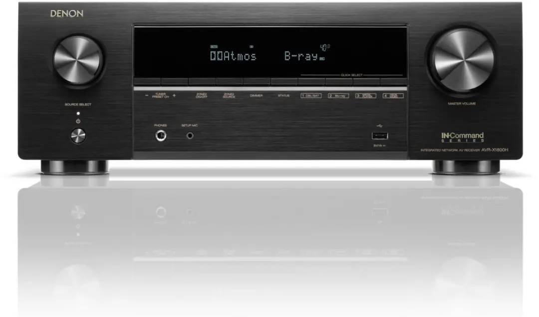 Denon AVR-X1800H AV-ontvanger 7.2 - 145W - 8K HDMI - Zwart - afbeelding 6 van 6