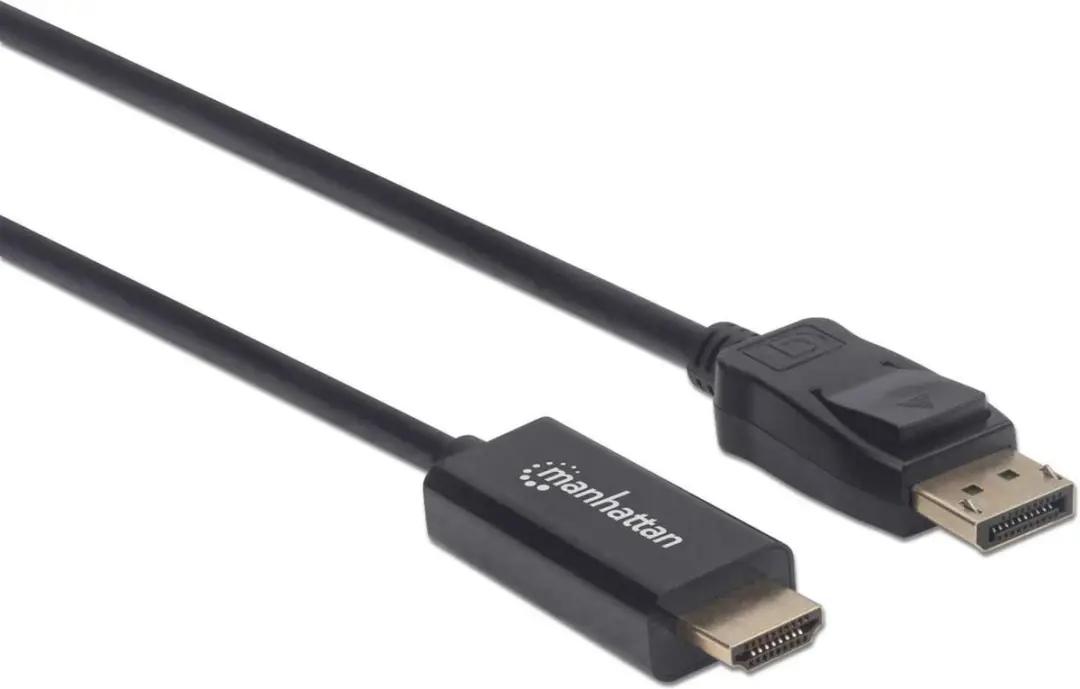 Manhattan 153201 DisplayPort naar HDMI Adapterkabel 1.80m - Zwart