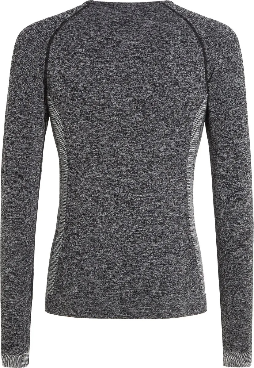 Protest PRTKombu Thermoshirt Dames Lange Mouw - M/L - Dark Grey Melee - afbeelding 2 van 6