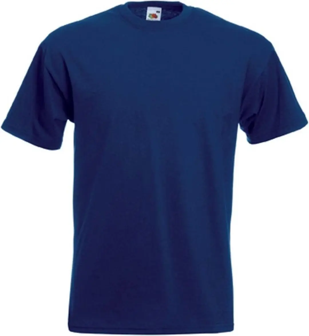 Set van 3x stuks grote maten basic navy blauw t-shirts voor heren
