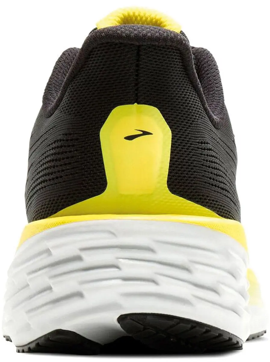 Brooks Launch 12 Heren Hardloopschoenen - 42 - Zwart/Wit/Geel - afbeelding 5 van 6