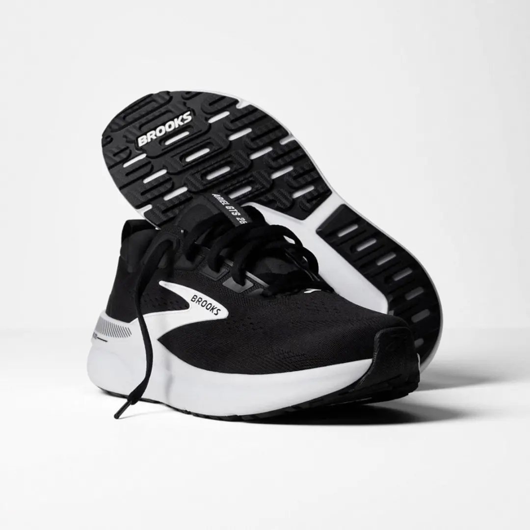 Brooks Ariel GTS 26 Dames Hardloopschoenen 41 - Zwart/Grijs/Wit - afbeelding 5 van 6