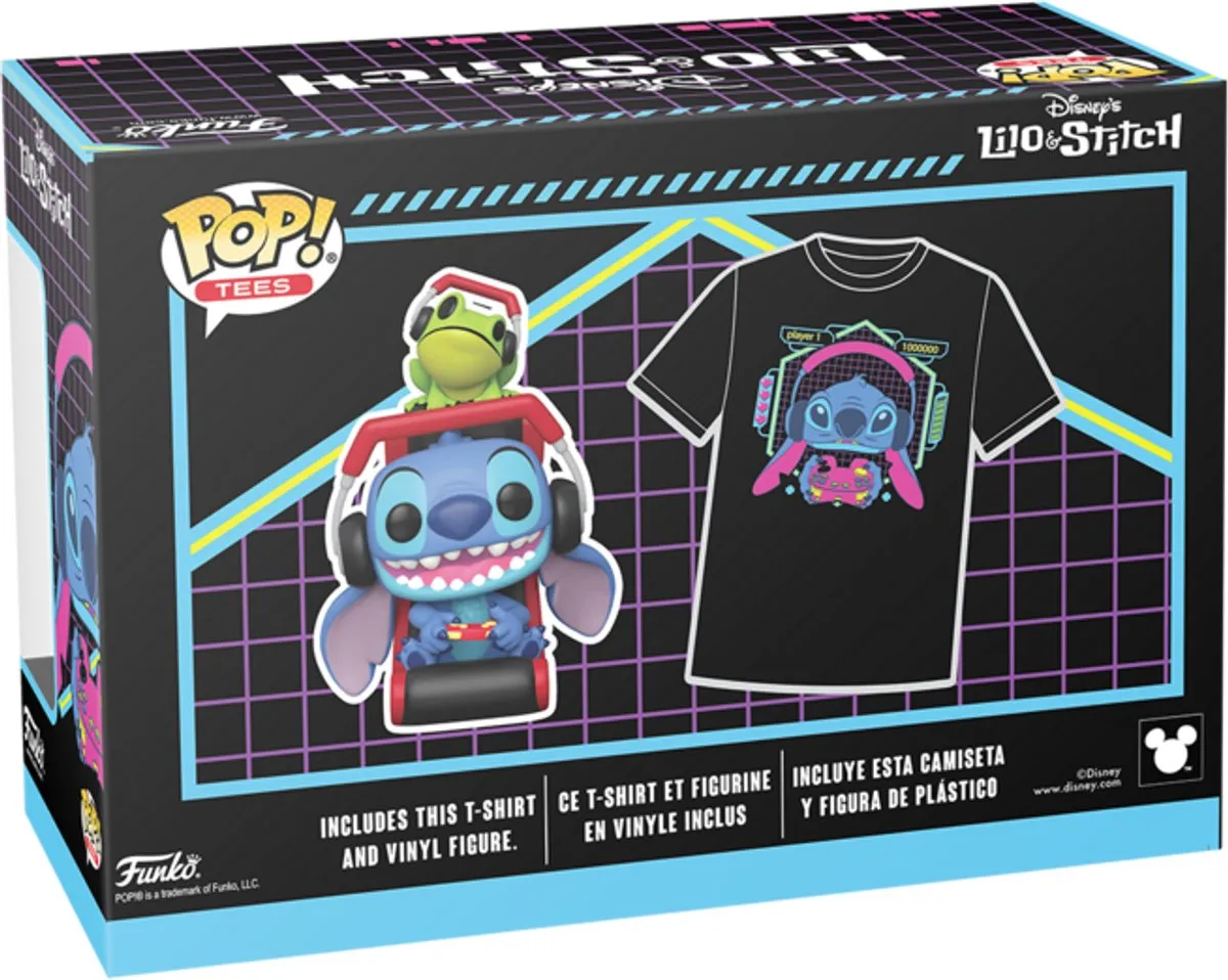 Funko Lilo & Stitch Gamer Stitch POP! & Tee - XL