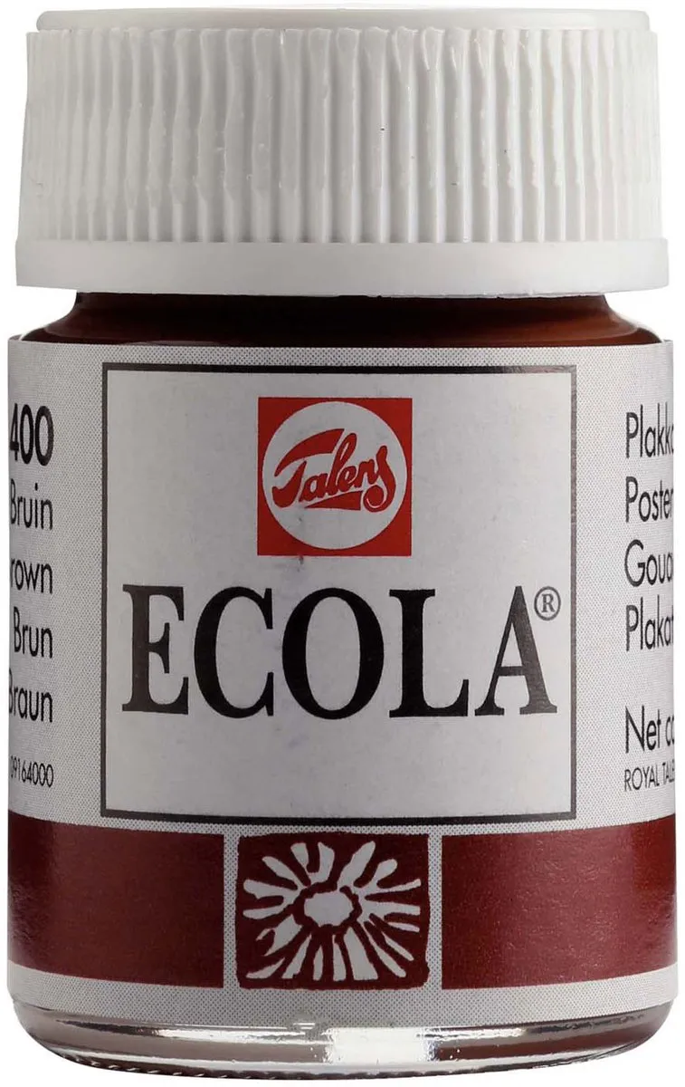 BRUYNZEEL Ecola Plakkaatverf Brown 16ml