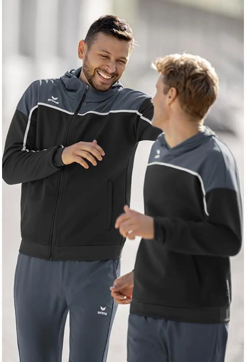 Erima Change Trainingsjack Heren - M - Wit/Slate Grey/Zwart