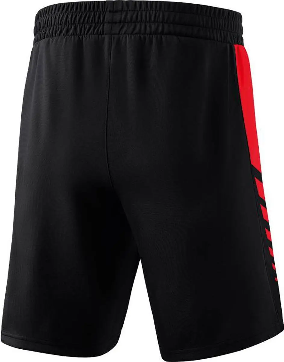 Erima Six Wings Worker Short Heren - Rood/Zwart S