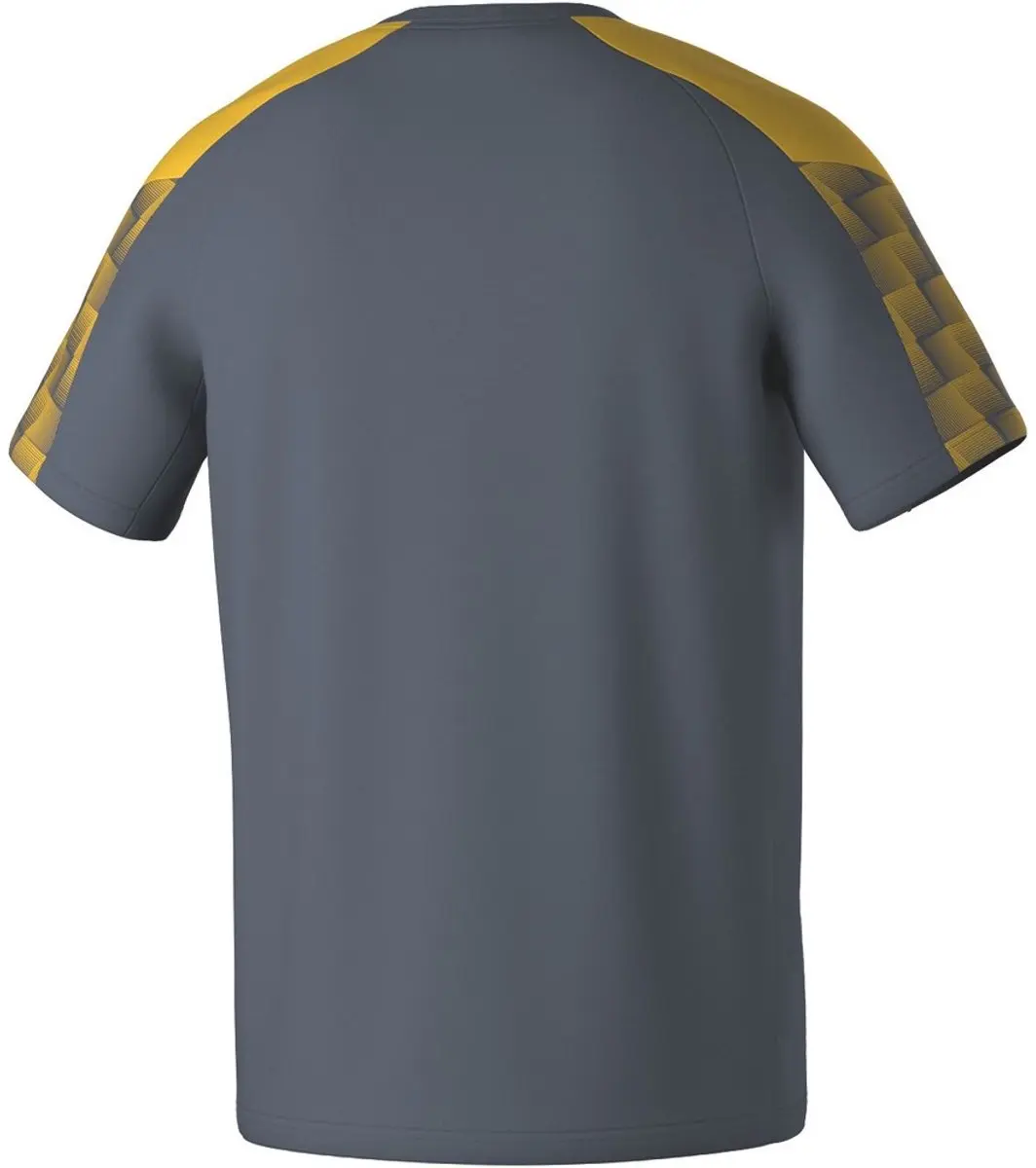 Erima Evo Star T-shirt Kinderen - 128 - Grijs/Geel