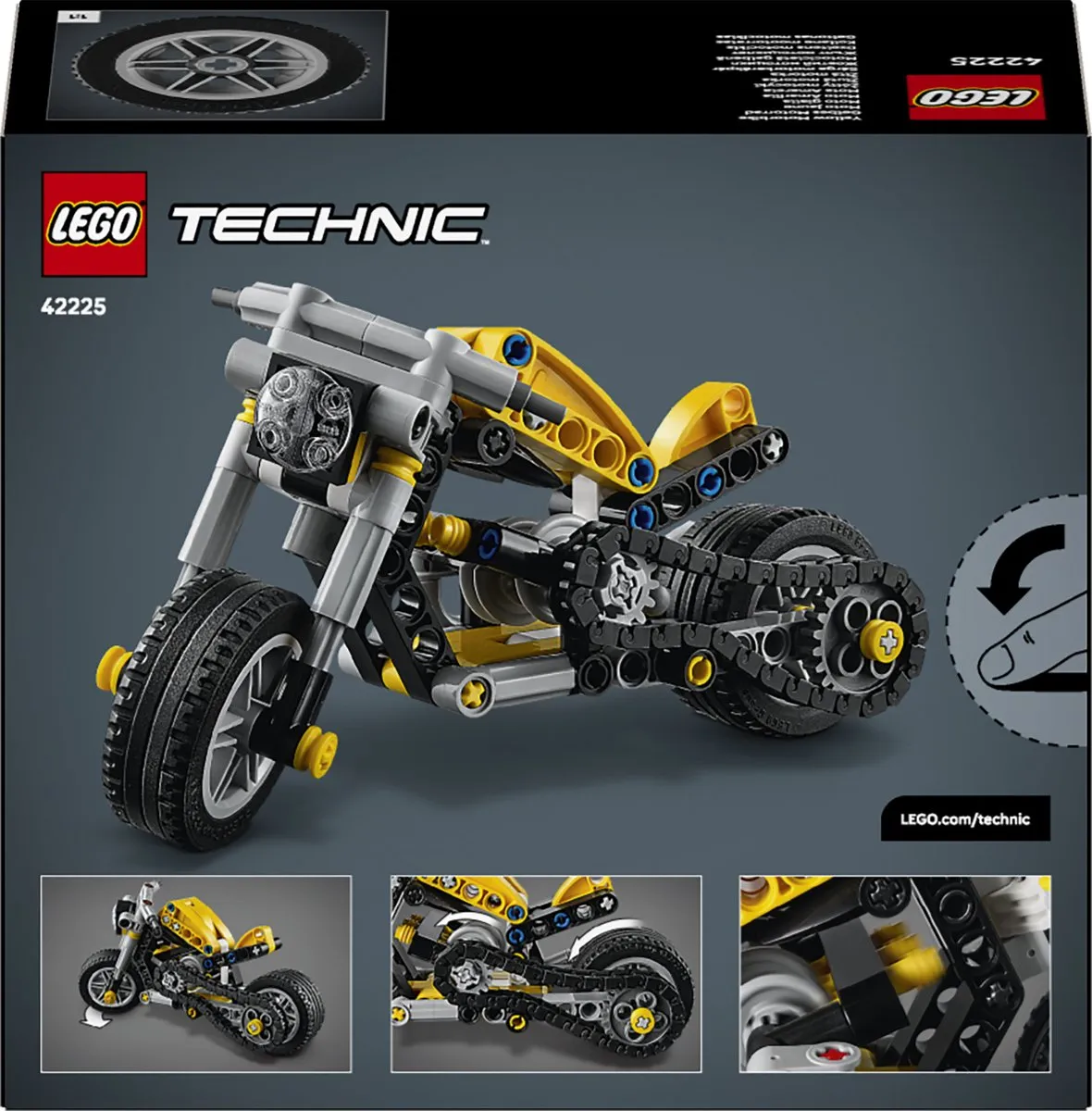 LEGO Technic Gele Motor 42225 - 151 Stukken