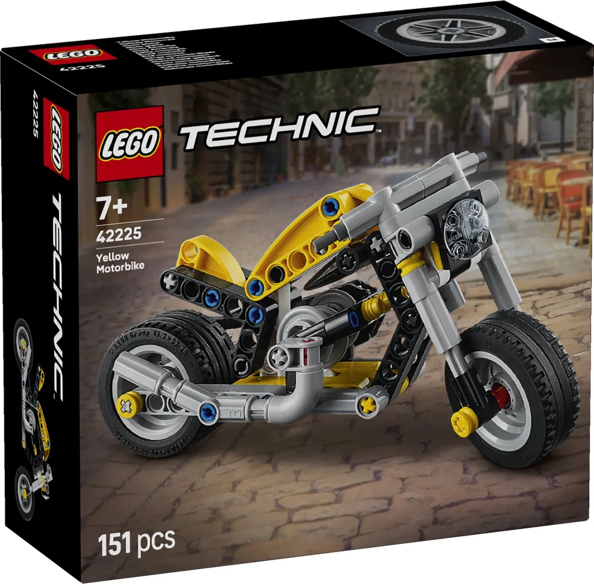 LEGO Technic Gele Motor 42225 - 151 Stukken