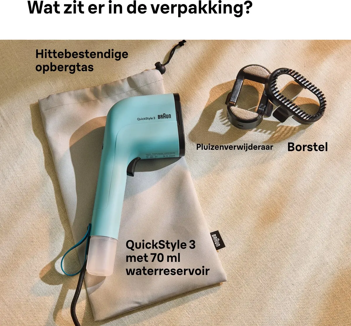 Braun QuickStyle 3 GS3013GR Handstomer - Groen - afbeelding 6 van 6