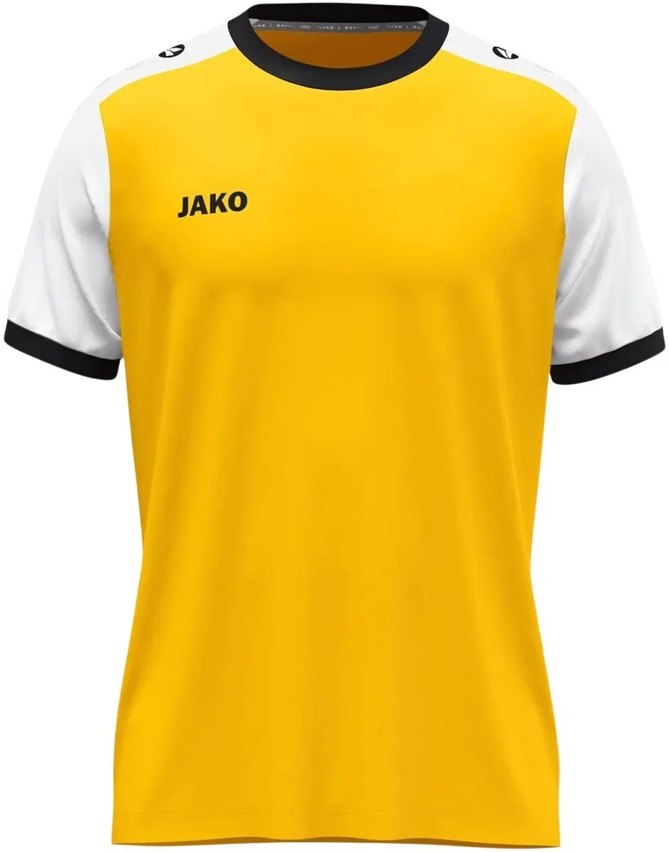 Jako Dynamic SS Shirt Heren - Maat L - Geel/Wit/Zwart