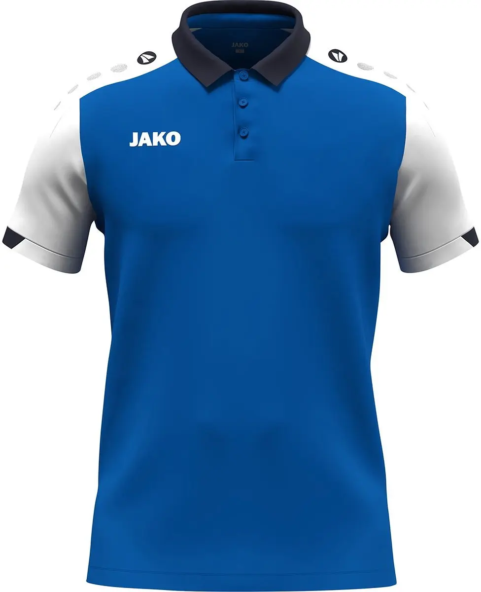 Jako Dynamic Polo Heren L - Royal/Wit/Marine