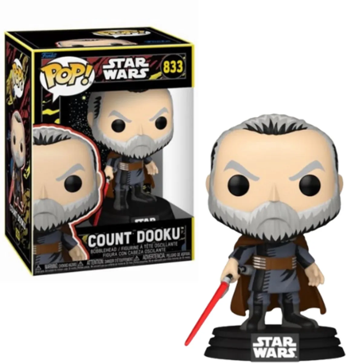 Funko Pop! Star Wars Count Dooku Retro #833 - Multi