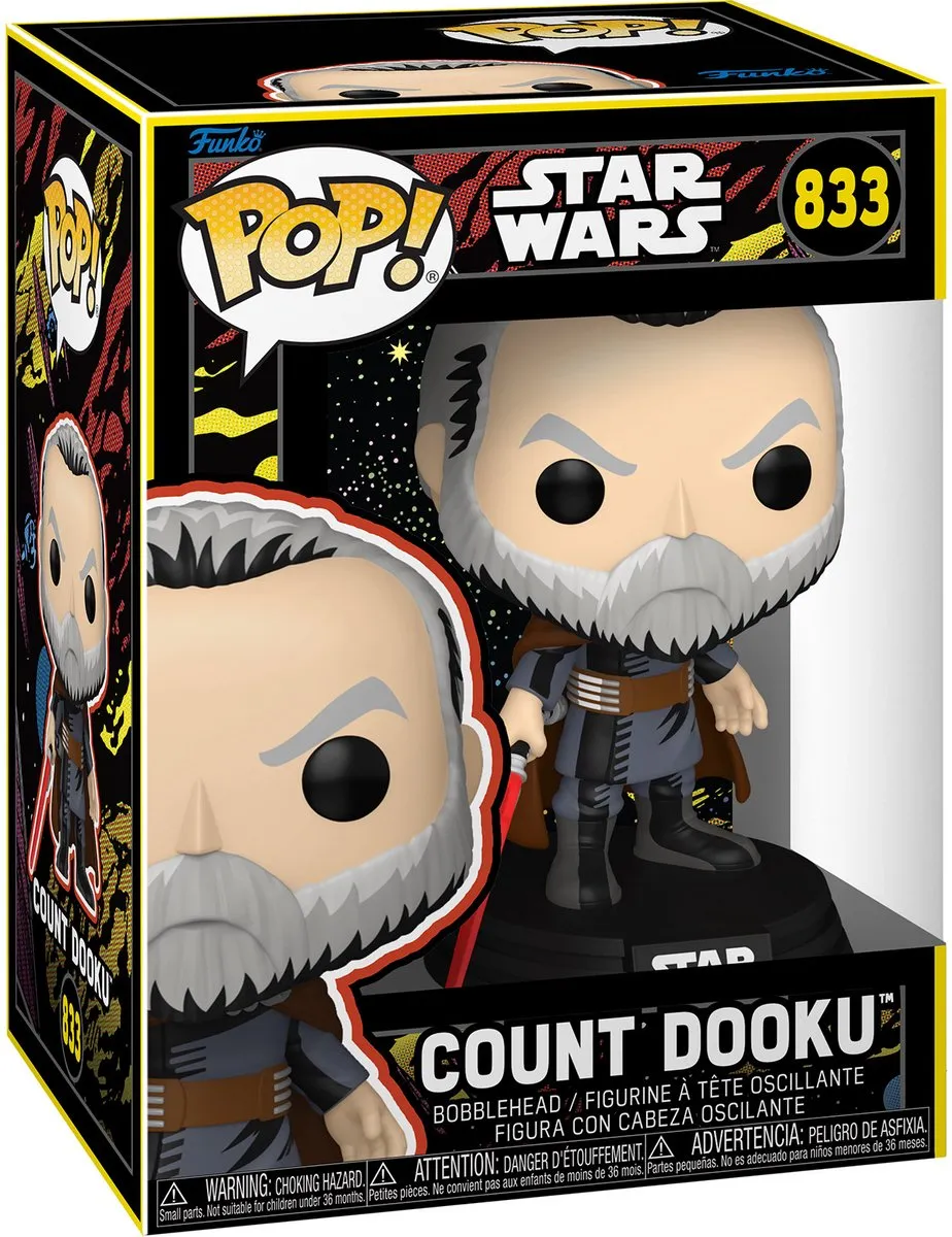 Funko Pop! Star Wars Count Dooku Retro #833 - Multi