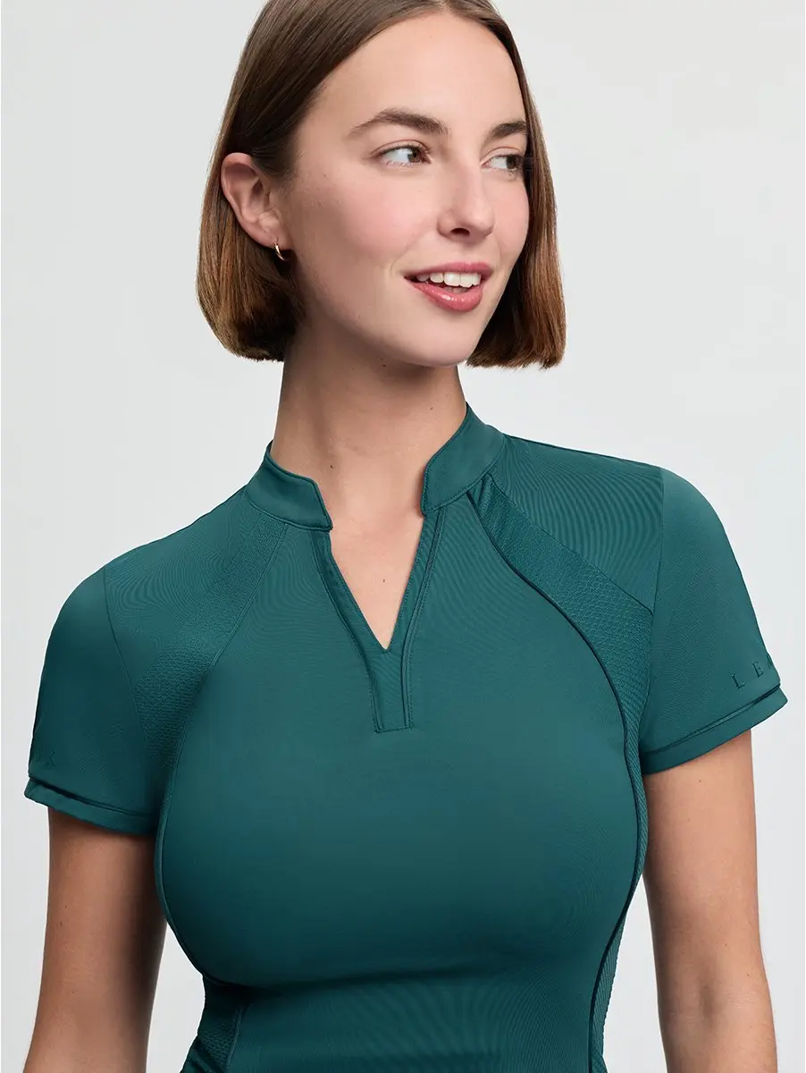 Lemieux Lisa Mesh Shirt - 38 - Turquoise