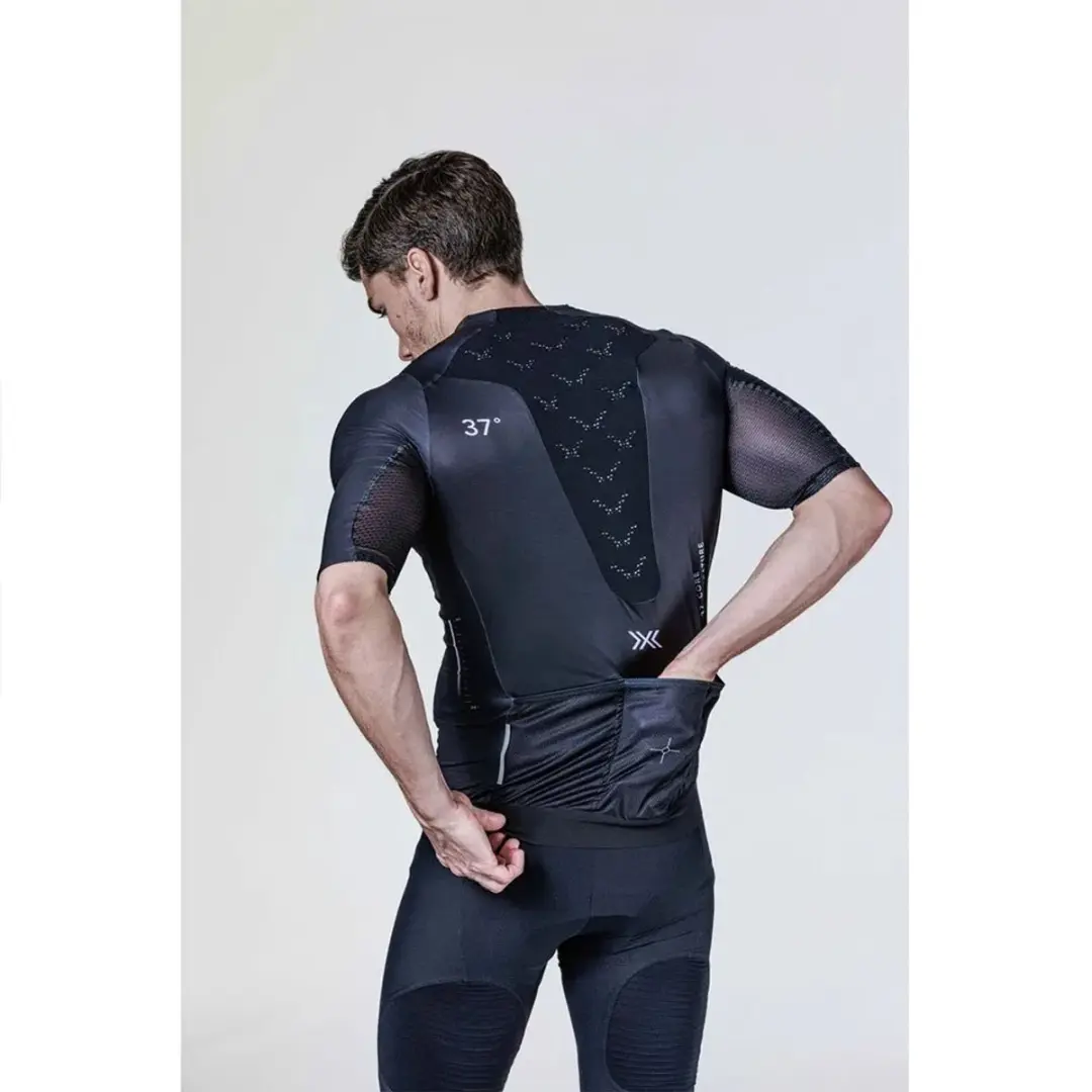 X-Bionic Corefusion Aero Korte Mouw Wielertrui - S - Zwart - afbeelding 6 van 6