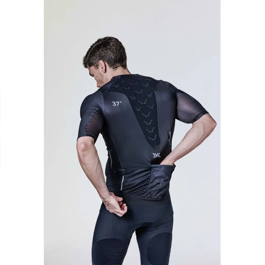X-Bionic Corefusion Aero Korte Mouw Wielertrui - S - Zwart