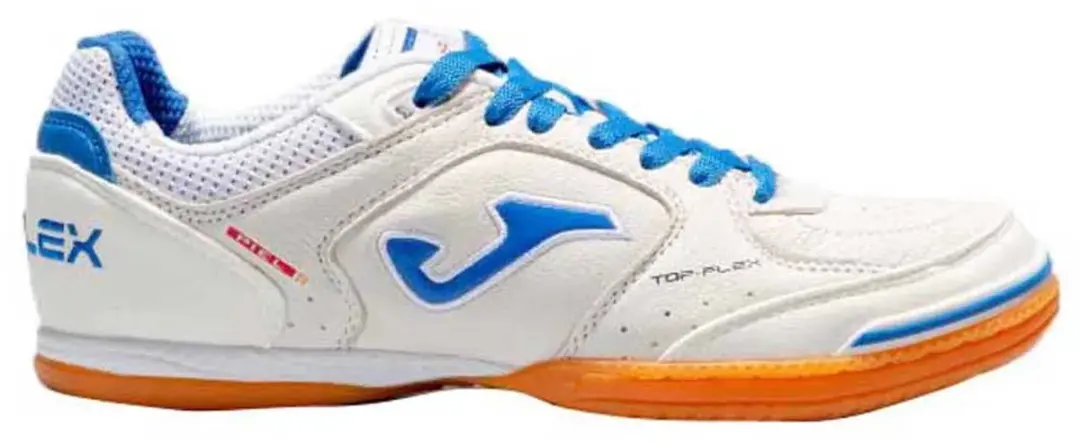 Joma Top Flex Zaalschoenen Wit/Blauw - Kinderen 37.5