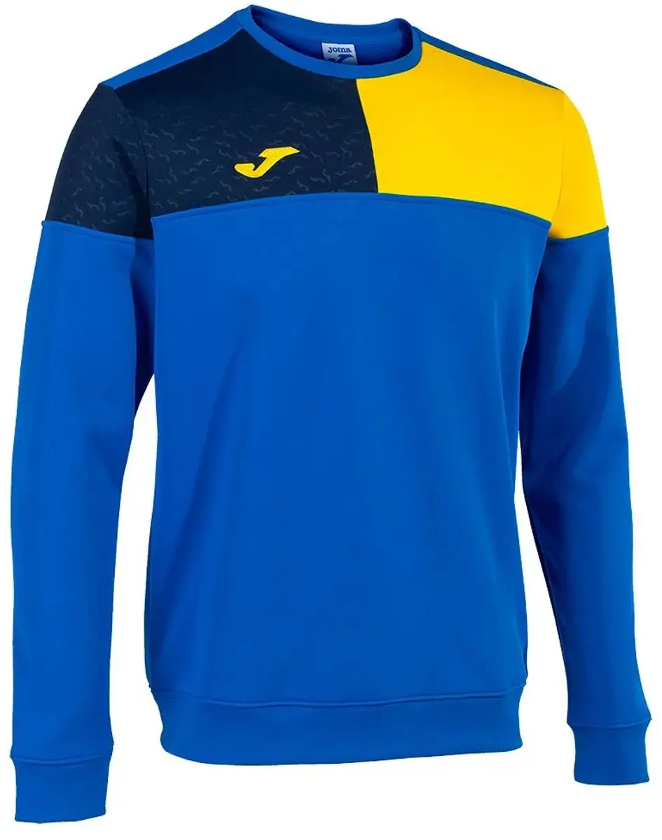 Joma Crew V Sweatshirt - Royal/Yellow/Navy - S