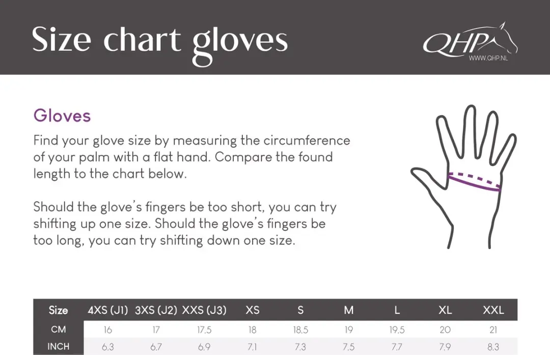 QHP Siberie Handschoenen - L - Zwart
