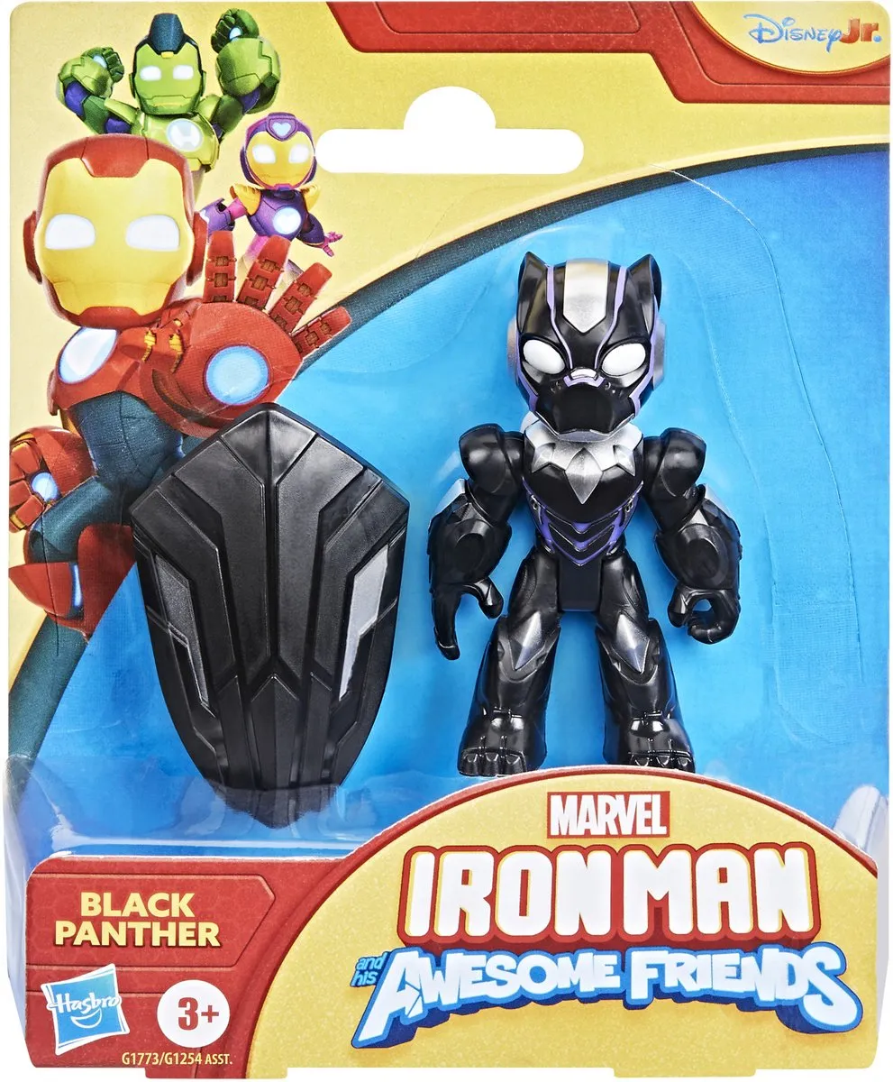 Hasbro Marvel Iron Man & Friends Black Panther Actiefiguur 3+ - G17735X00 - afbeelding 2 van 6