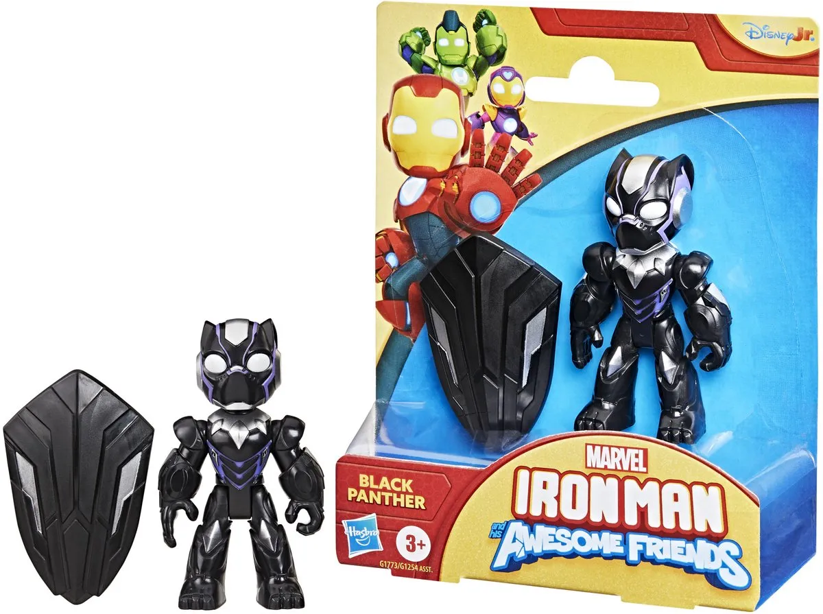Hasbro Marvel Iron Man & Friends Black Panther Actiefiguur 3+ - G17735X00 - afbeelding 6 van 6