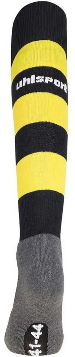 Uhlsport Team Pro Essential Stripe Voetbalkousen 28-32 - Zwart/Geel