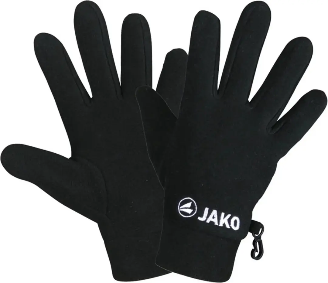 JAKO Fleece Handschoenen Kinderen - Maat 6 - Zwart