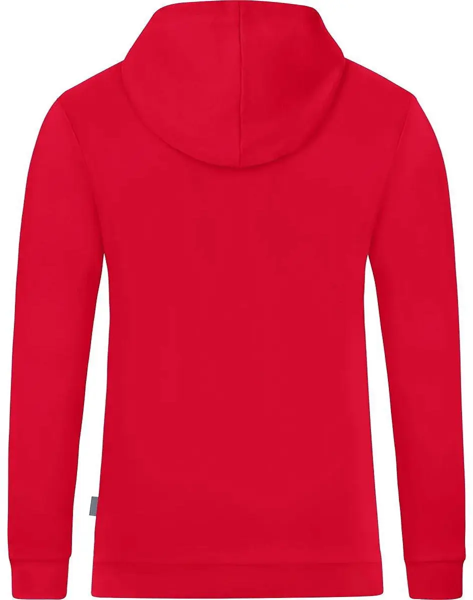 JAKO Organic Sweater Met Kap Heren - Rood - Maat S