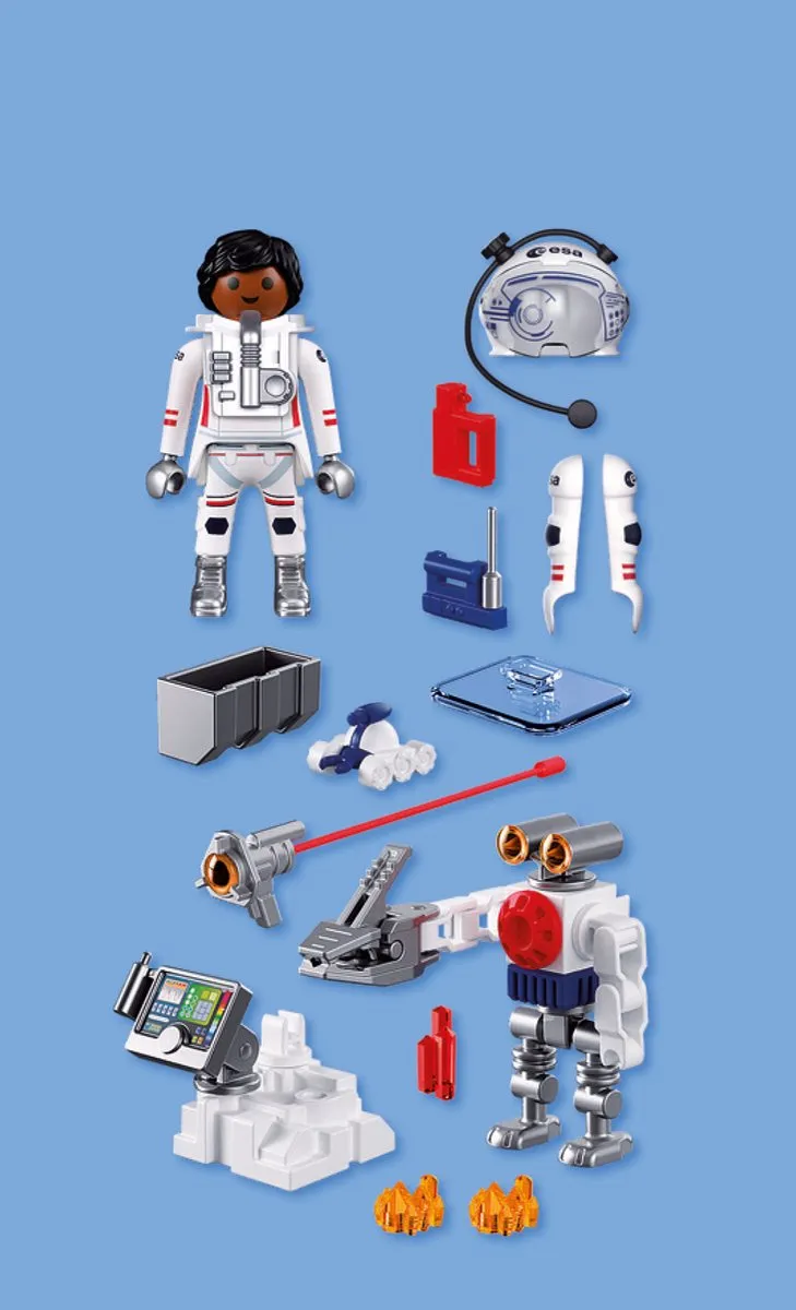 Playmobil Ruimte ESA Astronaut 72014 - Mars Crawler & Analysestation - 3 Steenmonsters
