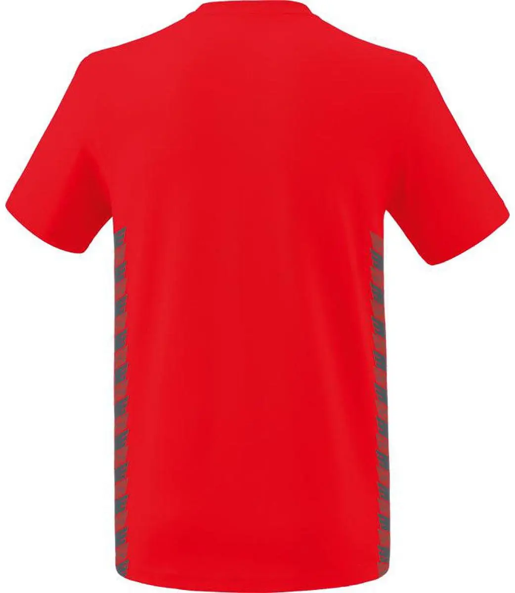 Erima Essential Team T-Shirt Heren L - Slate Grey/Rood