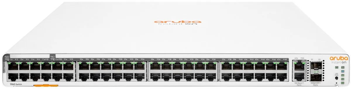 HP Switch JL809A - 48x PoE 1Gbps - 2x SFP - 176Gbps - Wit - afbeelding 6 van 6