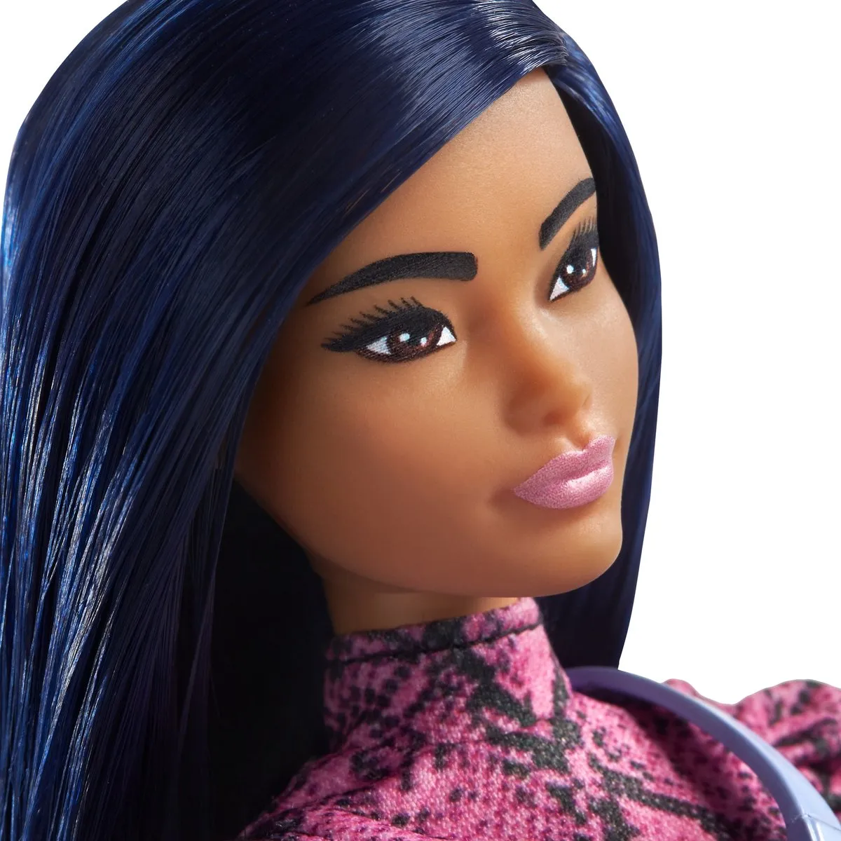 Barbie Fashionistas Pop Slangenhuid Jurkje - Blauw