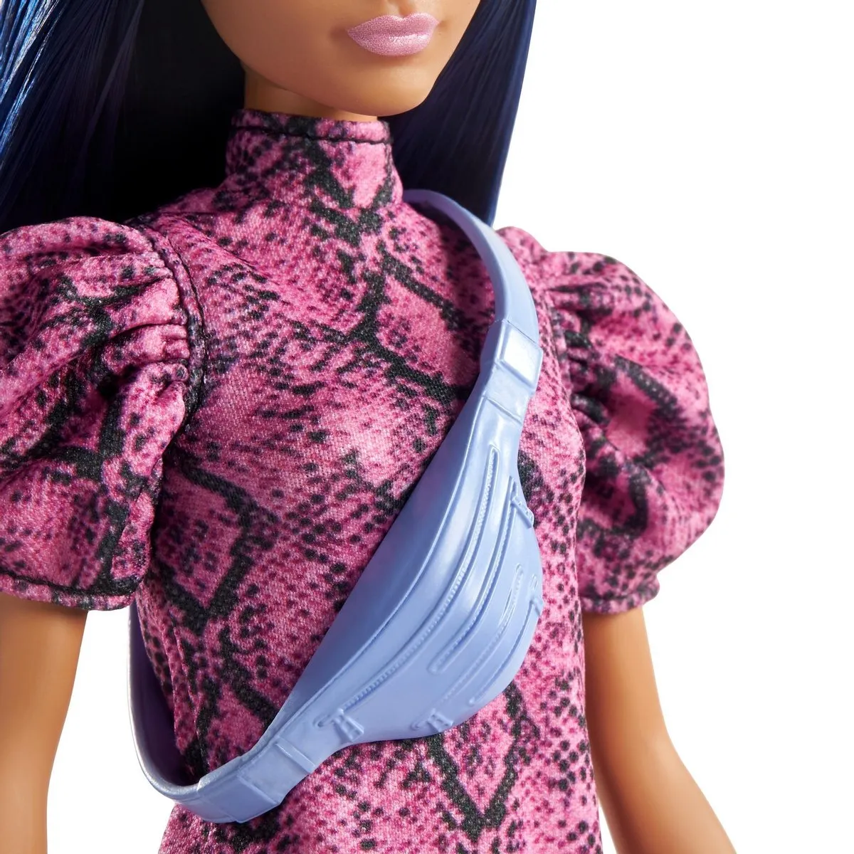 Barbie Fashionistas Pop Slangenhuid Jurkje - Blauw