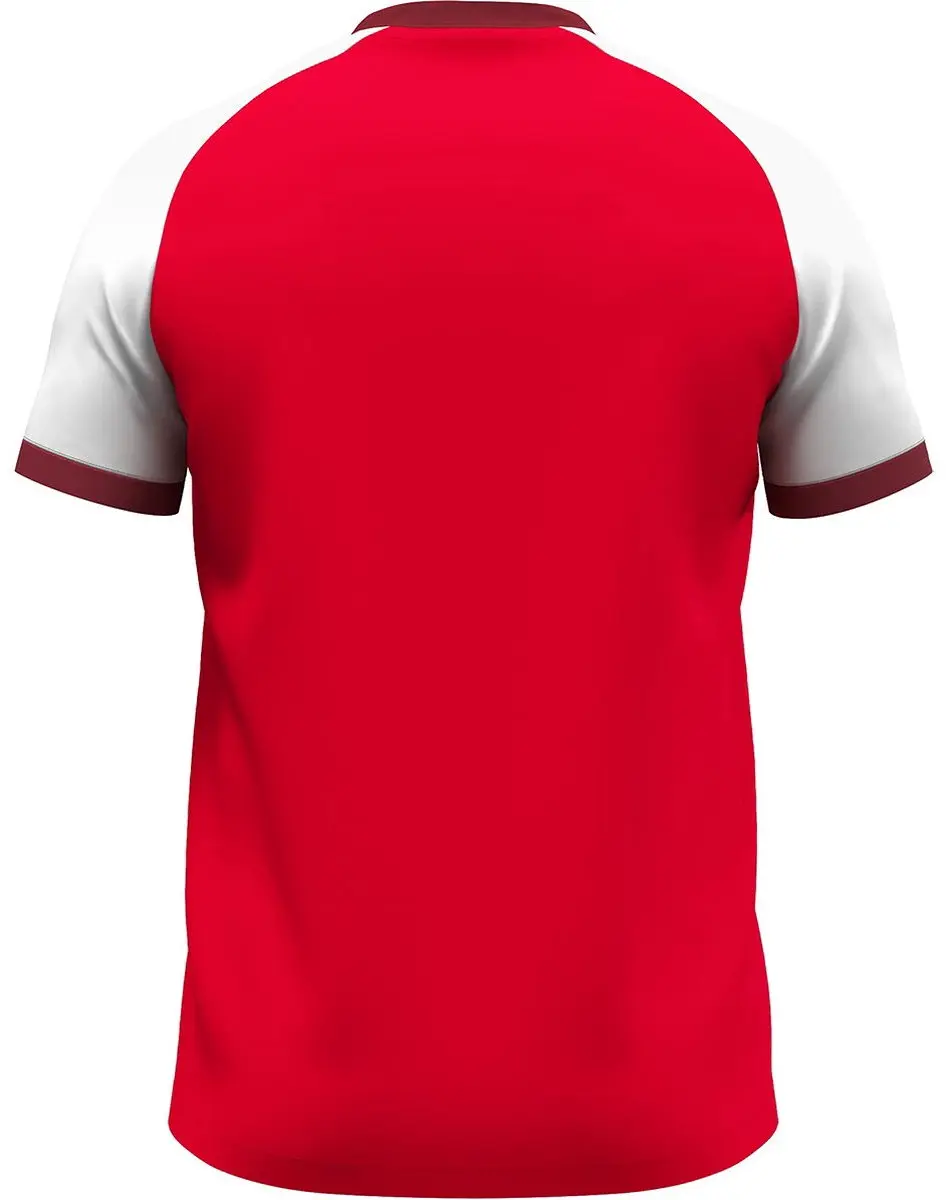 JAKO Dynamic T-Shirt Kinderen 116 - Rood/Wit/Donkerrood