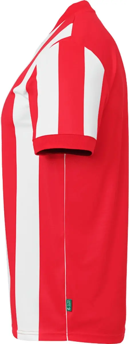 Uhlsport Stripe 2.0 Shirt Korte Mouw Kinderen - Rood/Wit 140