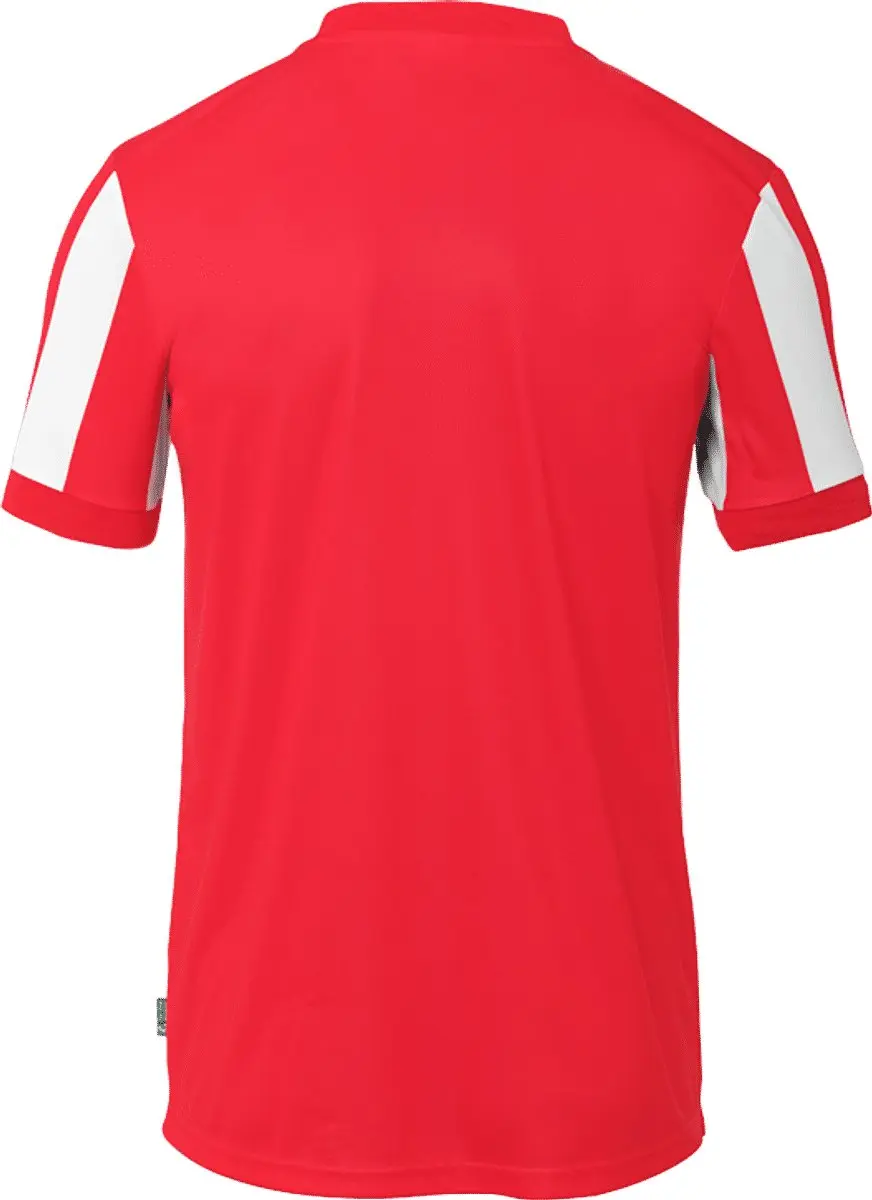 Uhlsport Stripe 2.0 Shirt Korte Mouw Kinderen - Rood/Wit 140