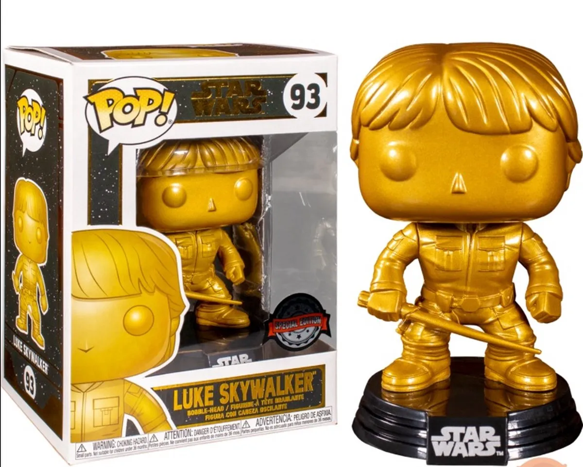 Funko Pop! Star Wars Luke Skywalker Metallic Gold