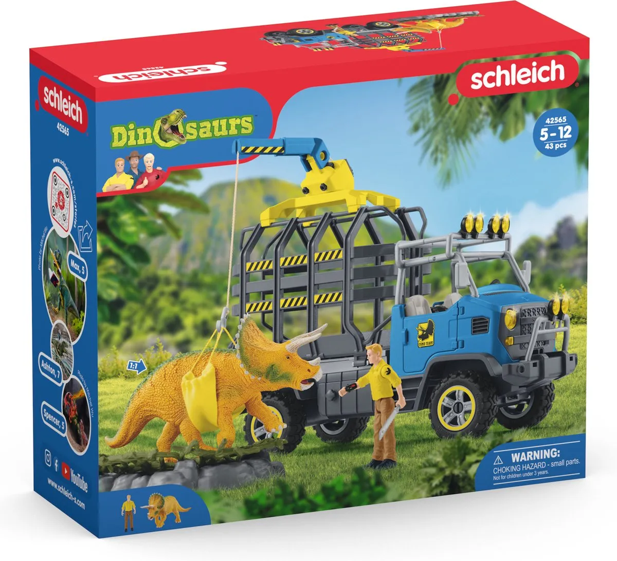 Schleich Dinosauriërs Truckmissie 42565 - Multikleur