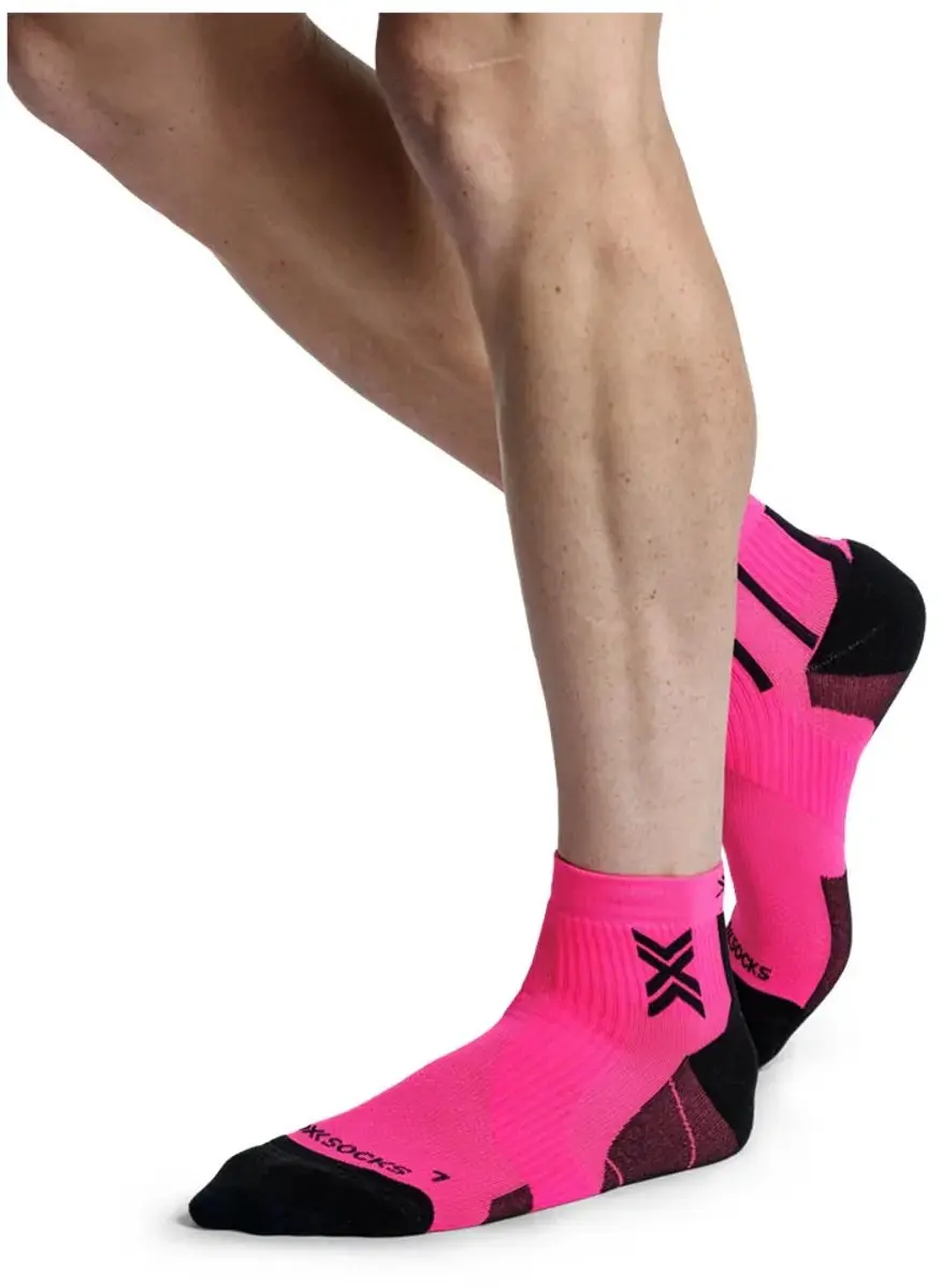 X-Bionic Run Perform Korte Sokken Fluo Pink