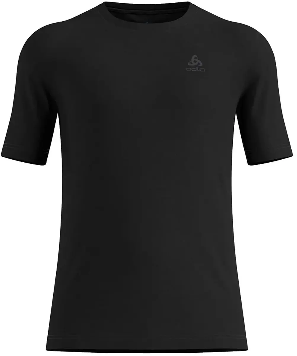 ODLO Natural Merino 200 Crew Neck Shirt Heren M - Zwart - afbeelding 2 van 6
