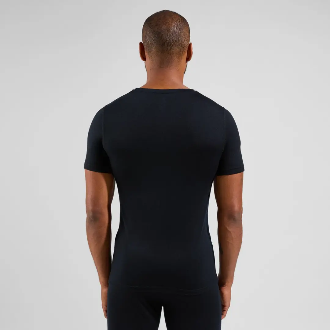 ODLO Natural Merino 200 Crew Neck Shirt Heren M - Zwart - afbeelding 6 van 6