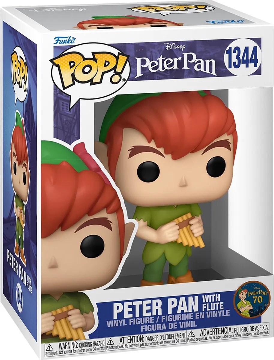 Funko Pop Disney Peter Pan met fluit 1344 - 9,5 cm