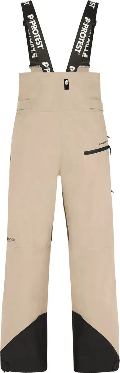 Protest Prtbase Skibroek Heren Salopette 20K - Bamboo Beige - afbeelding 2 van 6
