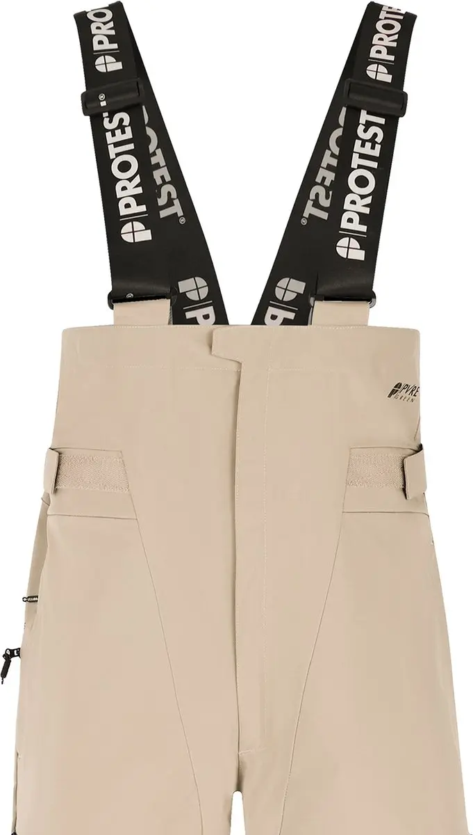 Protest Prtbase Skibroek Heren Salopette 20K - Bamboo Beige - afbeelding 3 van 6