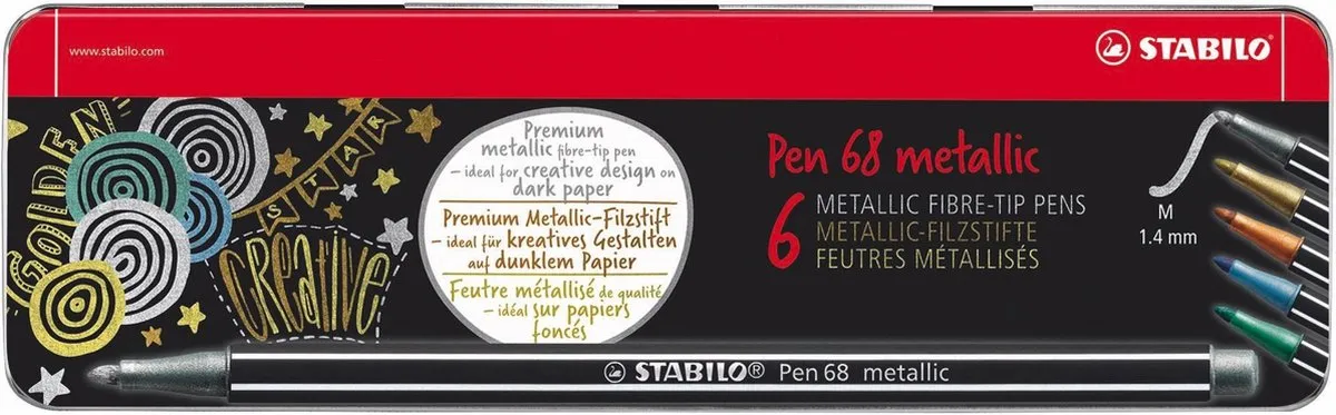 STABILO Pen 68 Metallic Viltstiften