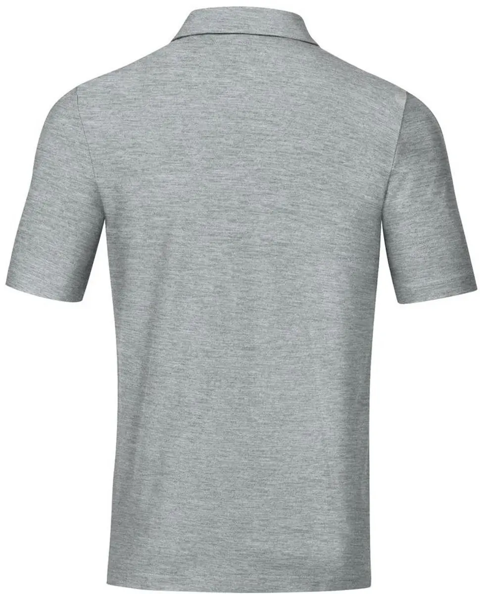 Jako Base Polo Heren - Lichtgrijs S