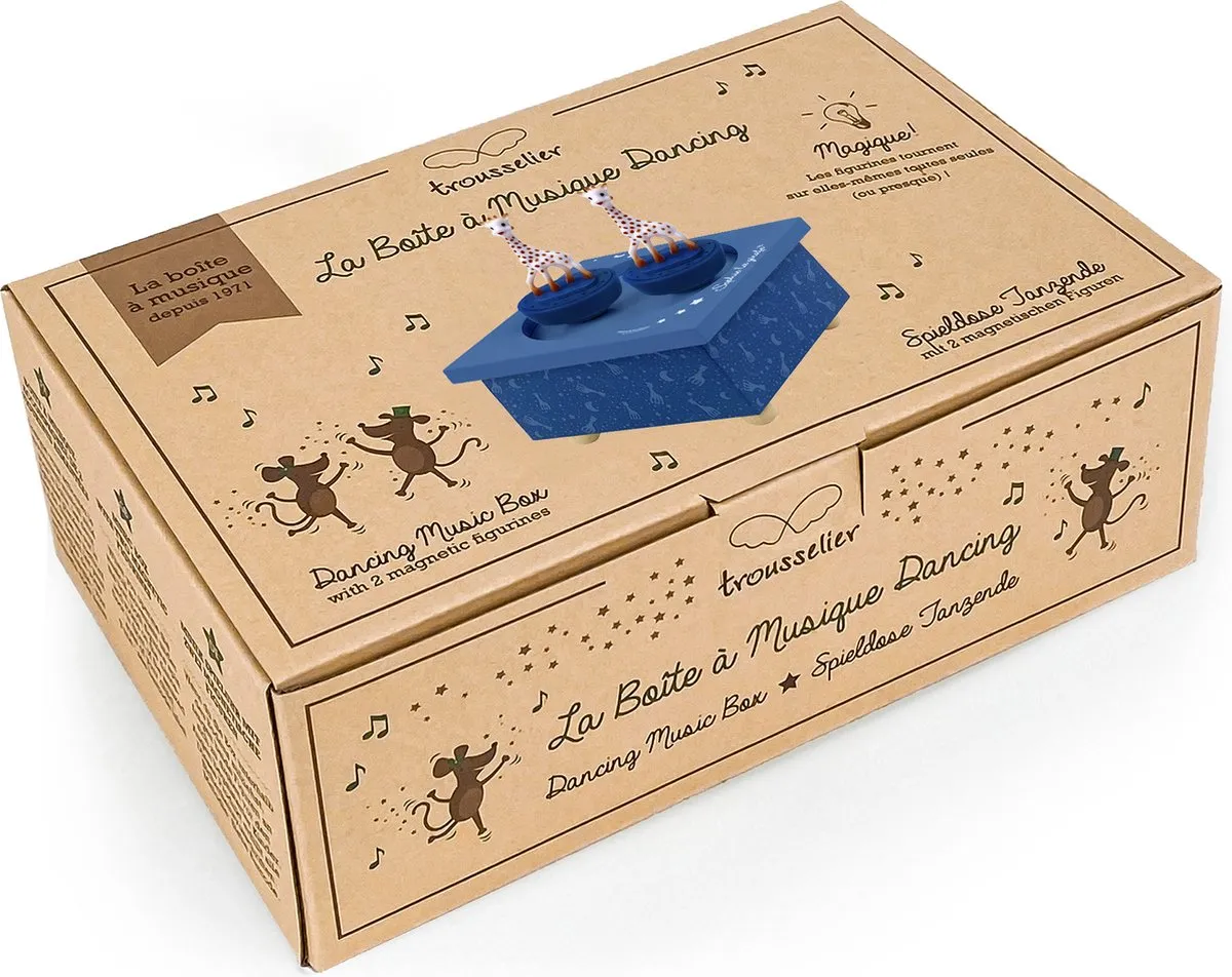 Sophie de Giraf Muziekdoos Milky Way - Dansende Sophie - Blauw