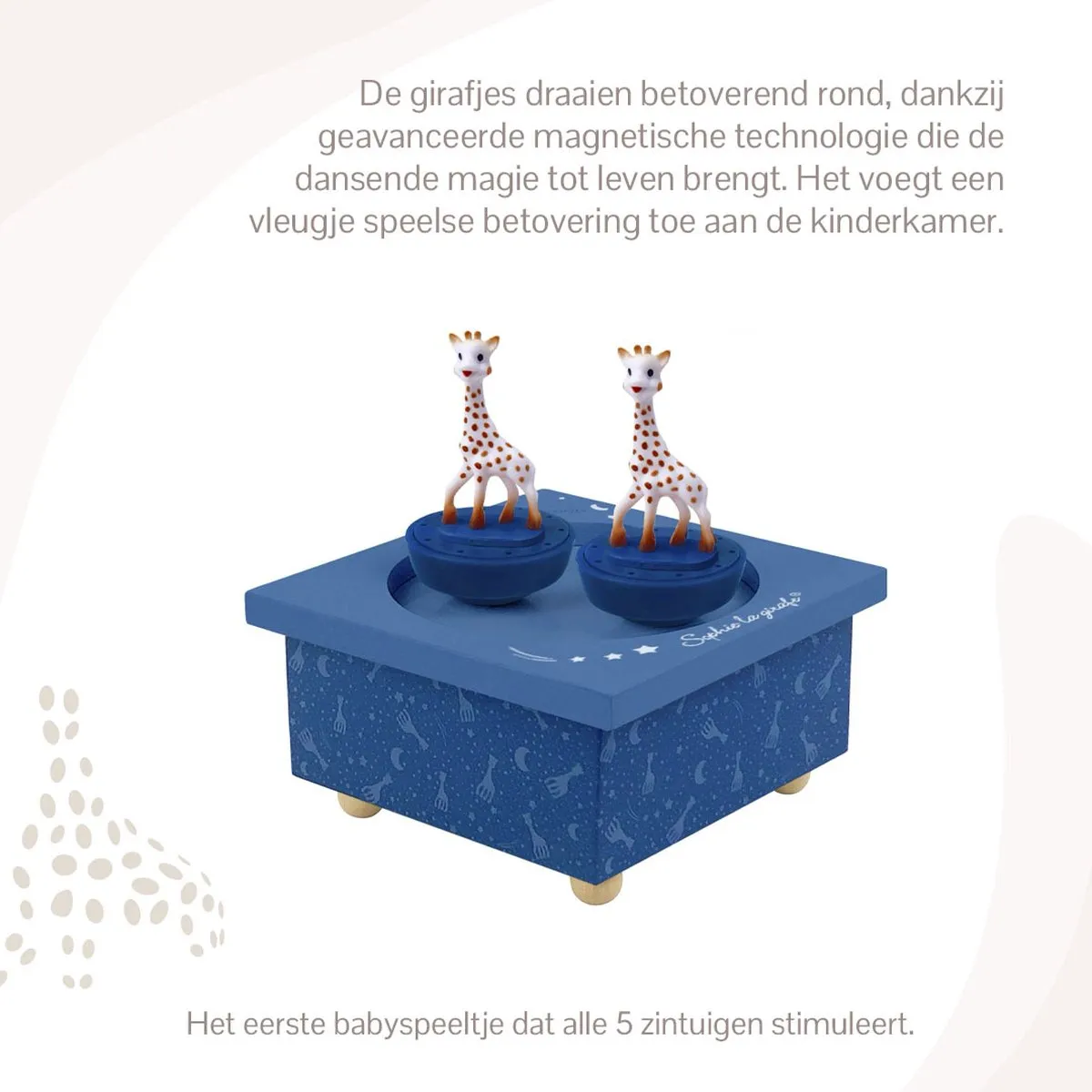 Sophie de Giraf Muziekdoos Milky Way - Dansende Sophie - Blauw