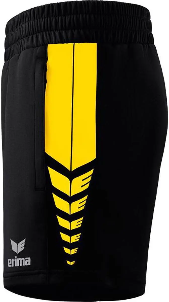 Erima Six Wings Worker Short Dames - Geel/Zwart 38
